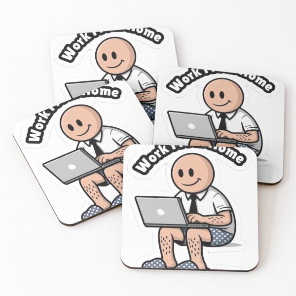 Item preview, Work From Home design Sticker ! "Work From Home Sticker – Laptop Decal for Remote Workers & Freelancers | Die-Cut Vinyl Sticker" designed and sold by Ulikedigital14.