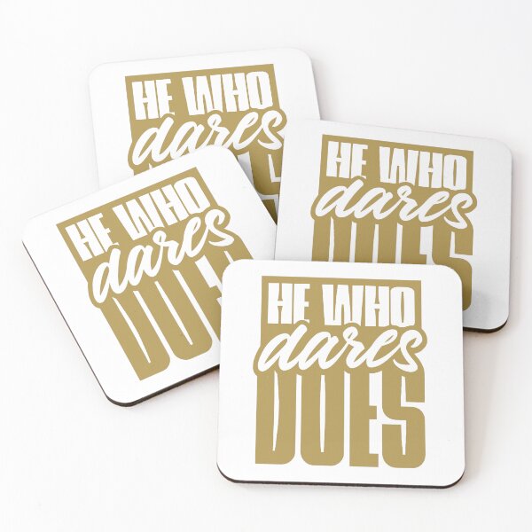 Item preview, He Who Dares Does gold b designed and sold by VRedBaller.
