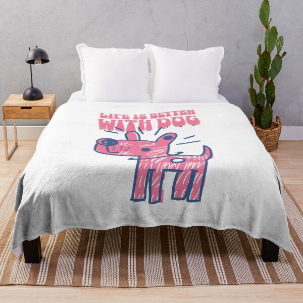 Item preview, Life Is Better With Dog – Pink Edition designed and sold by AngryToro.
