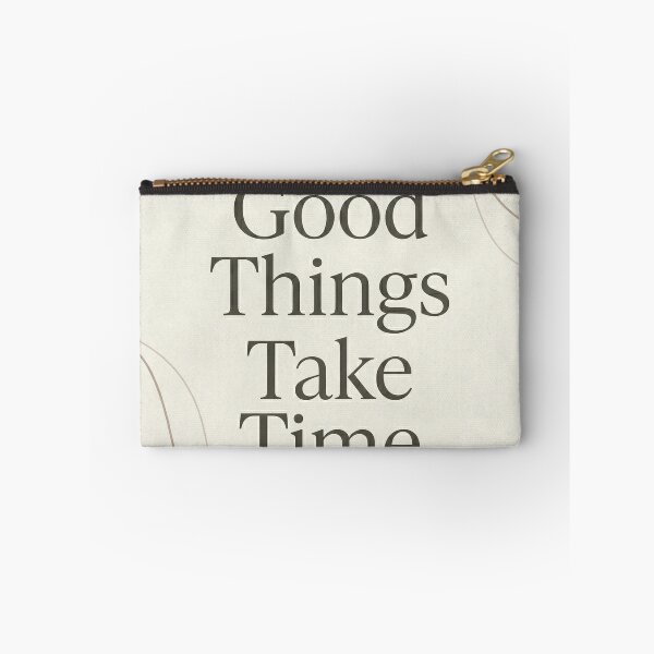 Item preview, Good Things Take Time Minimalist Boho Typography Print designed and sold by drhett09.