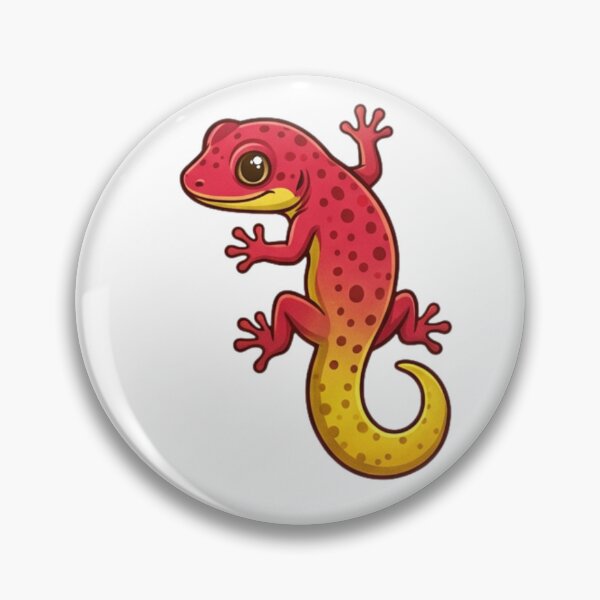 Item preview, Sunset Red Gecko Cartoon Lizard Sticker designed and sold by HoneyBreezeCo.