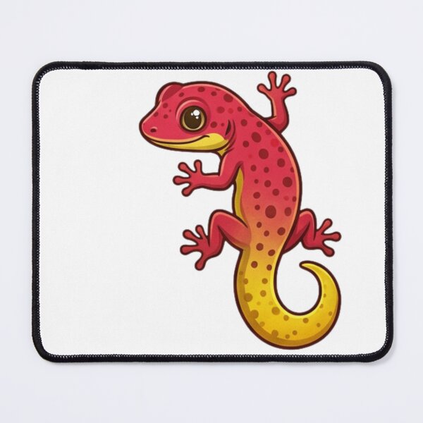 Item preview, Sunset Red Gecko Cartoon Lizard Sticker designed and sold by HoneyBreezeCo.