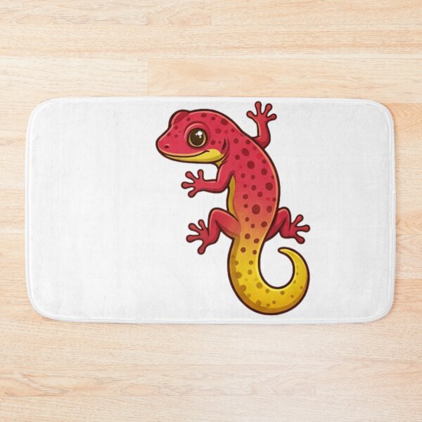 Item preview, Sunset Red Gecko Cartoon Lizard Sticker designed and sold by HoneyBreezeCo.