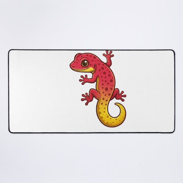 Item preview, Sunset Red Gecko Cartoon Lizard Sticker designed and sold by HoneyBreezeCo.