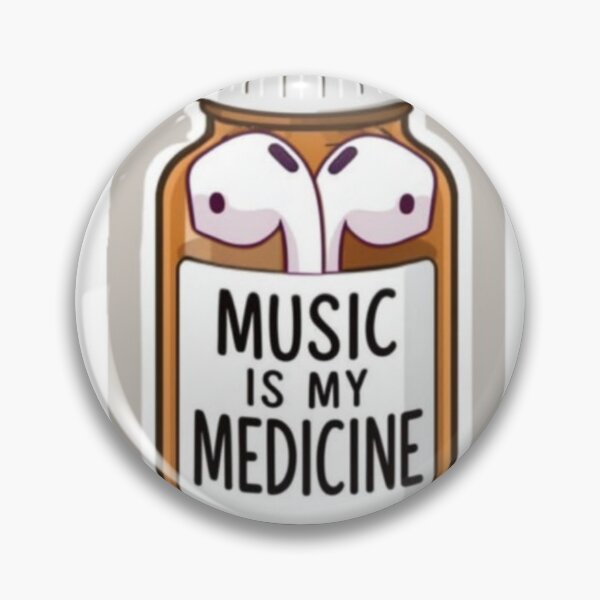 Item preview, Music is My Medicine Design Sticker !  ? Music Is My Medicine — Healing Vibes Sticker for Music Lovers, Headphone Addicts & Soul Seekers designed and sold by Ulikedigital14.