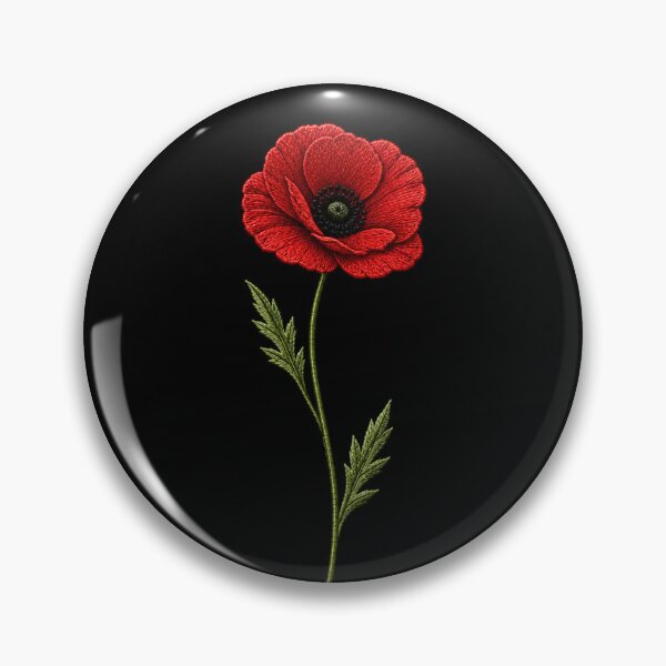 Item preview, Red Poppy Embroidery designed and sold by ColorSplash123.