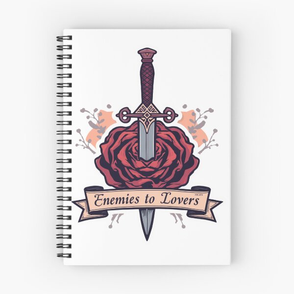 Item preview, 'Enemies to Lovers' Fantasy Romantasy Dagger and Rose designed and sold by Stickers-maker2.