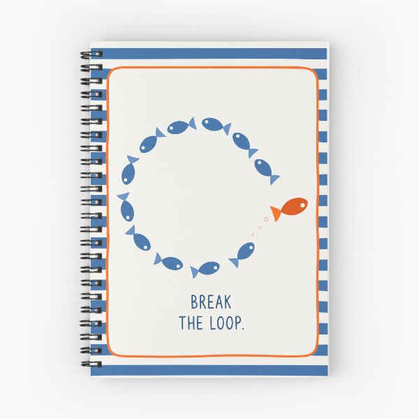 Item preview, Motivational Fish Art, Stripes Decor designed and sold by Studio pod Burom.