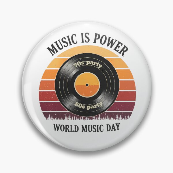 Item preview, Retro Vinyl Design - World Music Day designed and sold by Art-Arcade6.