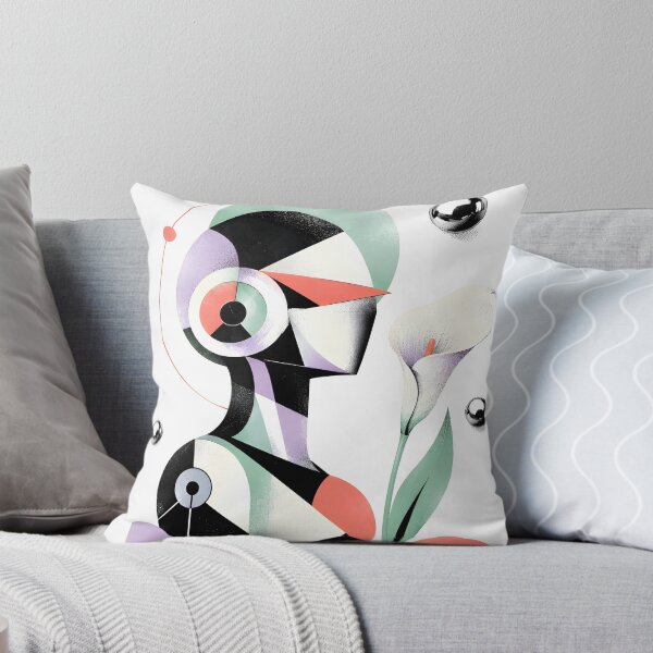 Item preview, Abstract Bauhaus Calla Lily Print designed and sold by Craft Design Alchemy.