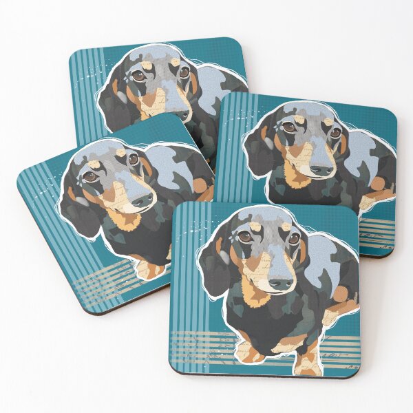 Item preview, Dachshund collage designed and sold by LittleSausage.