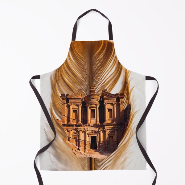 Item preview, Petra Feather Art | Jordan Ancient Wonder Travel Illustration designed and sold by GalleryPeak.