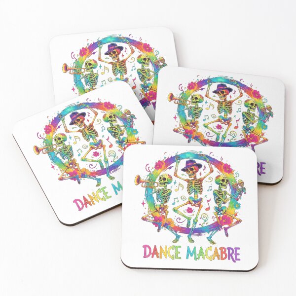 Item preview, Dance Macabre Skeleton Music Dia de Los Muertos Halloween T-Shirt designed and sold by DArtfulStudio.
