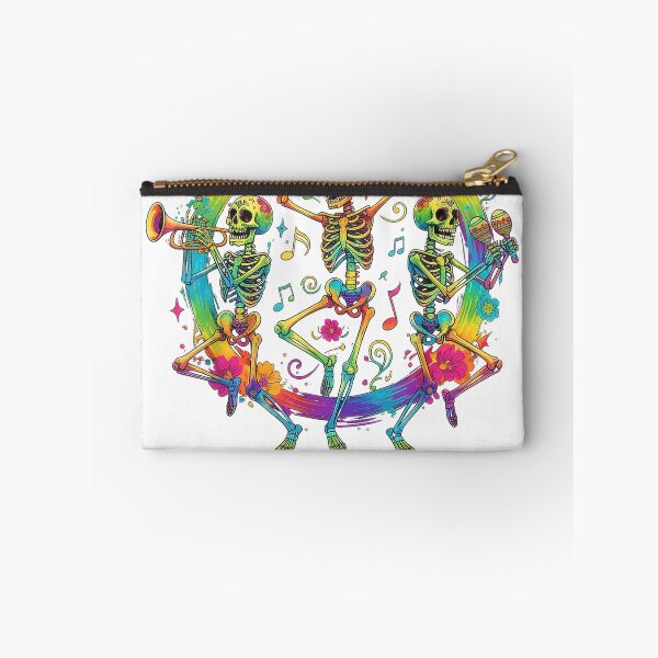 Item preview, Dance Macabre Skeleton Music Dia de Los Muertos Halloween T-Shirt designed and sold by DArtfulStudio.