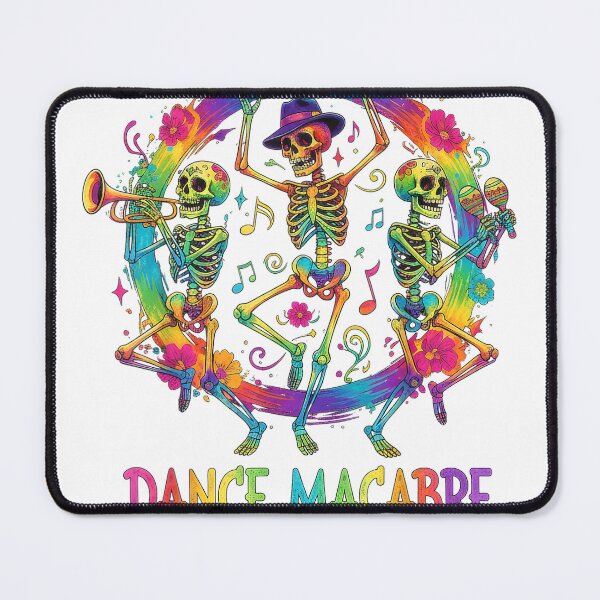 Item preview, Dance Macabre Skeleton Music Dia de Los Muertos Halloween T-Shirt designed and sold by DArtfulStudio.