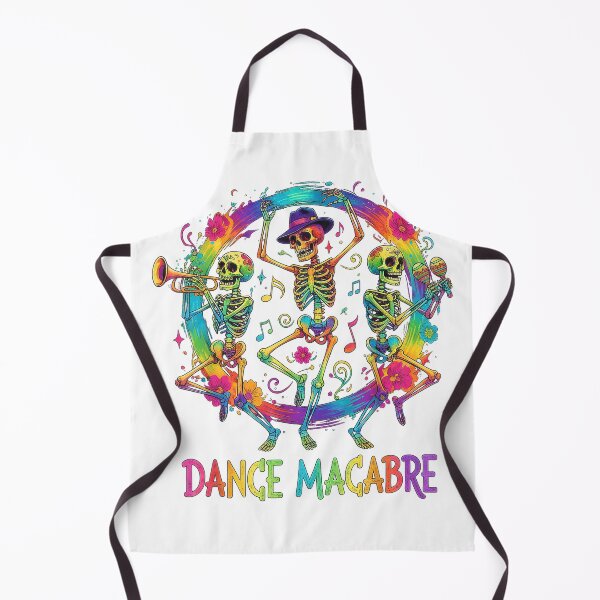 Item preview, Dance Macabre Skeleton Music Dia de Los Muertos Halloween T-Shirt designed and sold by DArtfulStudio.