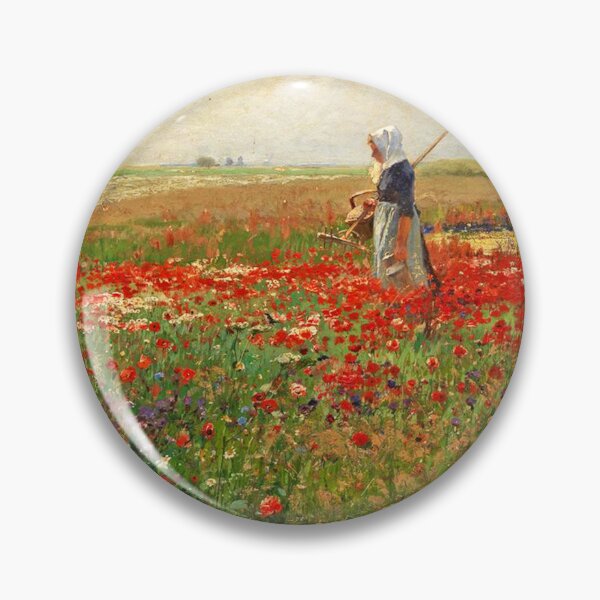 Item preview, Hugo Mühlig. Young farmer in a wildflower meadow designed and sold by likiska.
