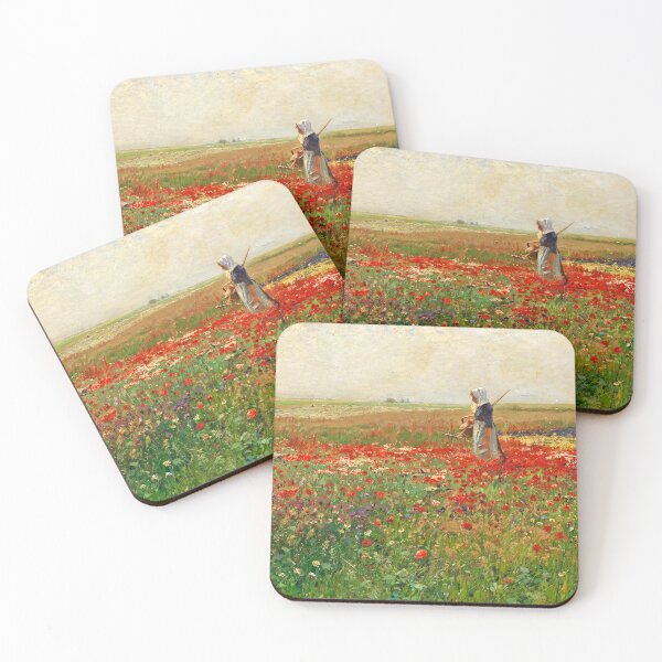 Item preview, Hugo Mühlig. Young farmer in a wildflower meadow designed and sold by likiska.