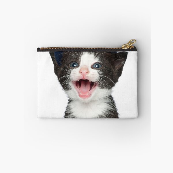 Item preview, Excited Laughing Kitten in Baseball Cap Poster - Sporty Tuxedo Cat Sticker - Hypebeast Pet Print for Gamer Room and T-Shirts designed and sold by WildGentlemen.