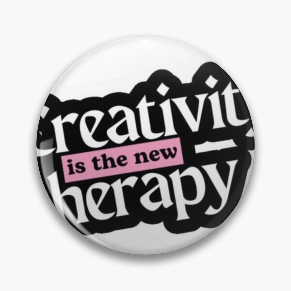Item preview, Creativity is the new Therapy text design sticker ! "Creativity Is The New Therapy" Vinyl Sticker | Art Lover Gift | Mental Health Awareness Decal | Laptop Water Bottle Sticker designed and sold by Ulikedigital14.