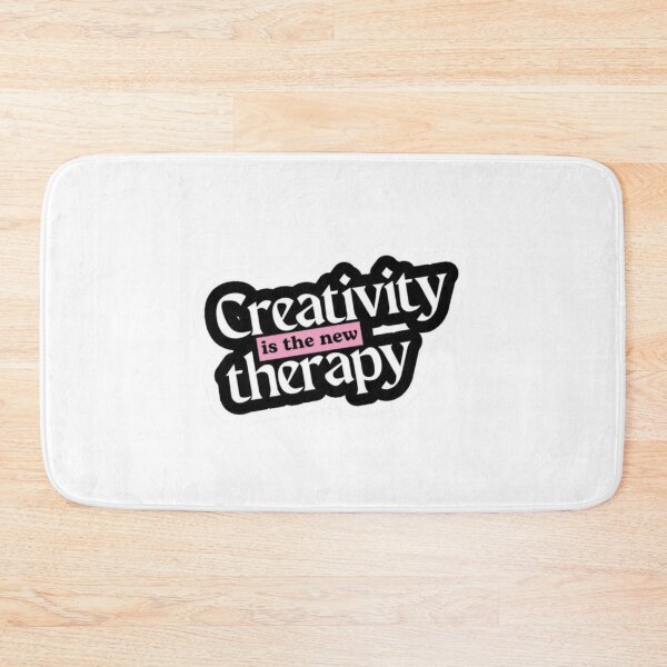 Item preview, Creativity is the new Therapy text design sticker ! "Creativity Is The New Therapy" Vinyl Sticker | Art Lover Gift | Mental Health Awareness Decal | Laptop Water Bottle Sticker designed and sold by Ulikedigital14.
