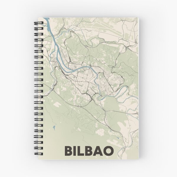 Item preview, Bilbao Map designed and sold by MapsNerd.