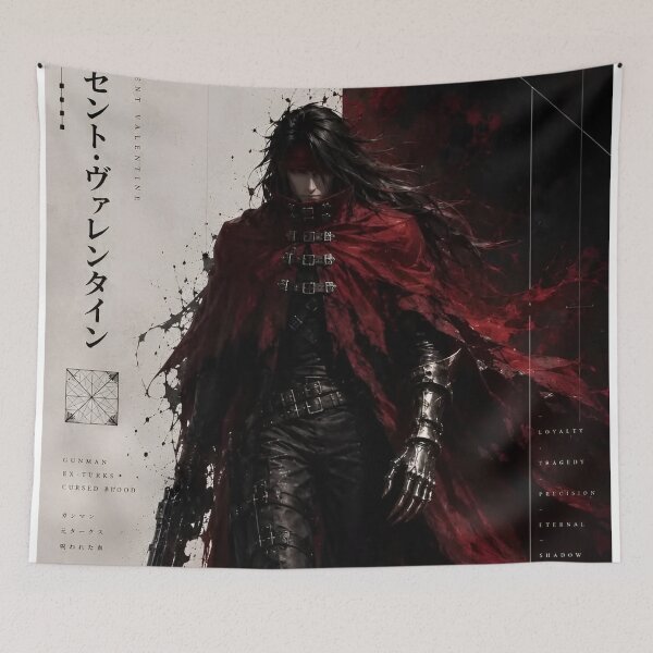 Item preview, Crimson Shadow Gunman | Dark Fantasy Vampire Hunter | Gothic Anime Warrior Art designed and sold by Dyan4.