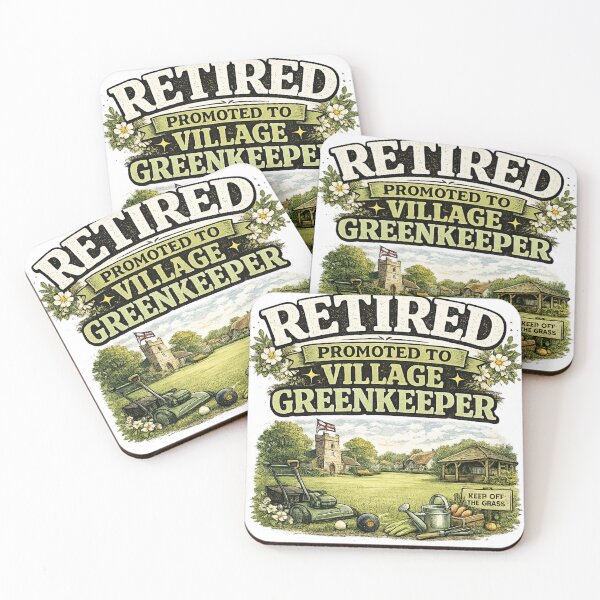 Item preview, Retired Promoted To Village Greenkeeper designed and sold by CozyRetirementGifts.