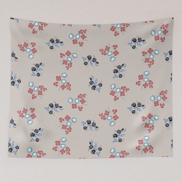 Item preview, Vintage Oatmeal Beige Ditsy Floral Seamless Pattern designed and sold by MOONLIT MIRAGE.