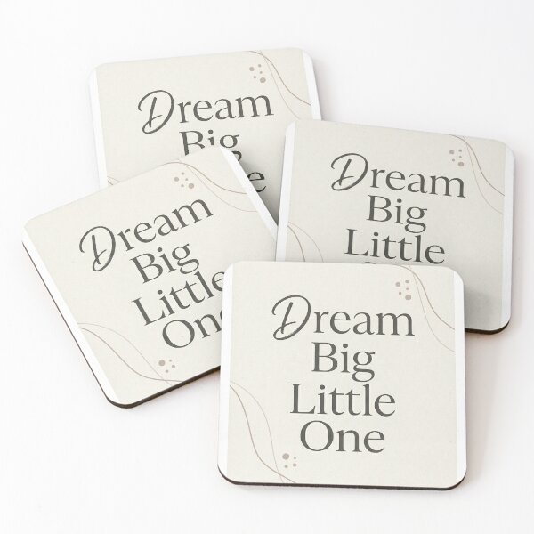 Item preview, Dream Big Little One Minimalist Boho Typography Print designed and sold by drhett09.