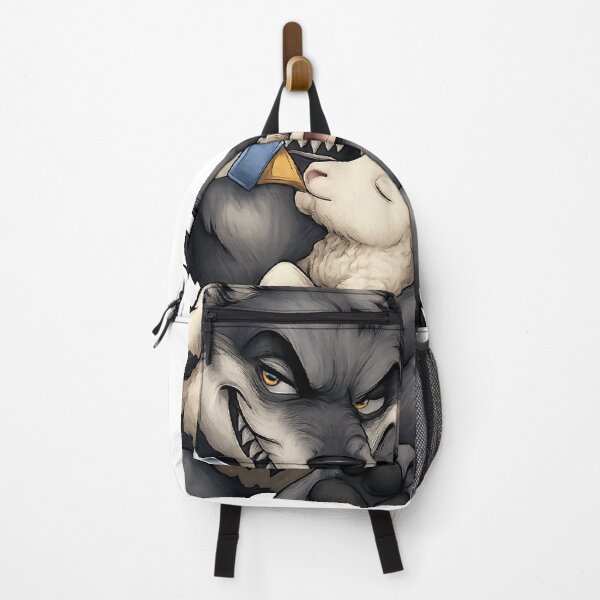 Item preview, Wolf Feeding a Lamb Cartoon Irony Design designed and sold by mr.bardook.