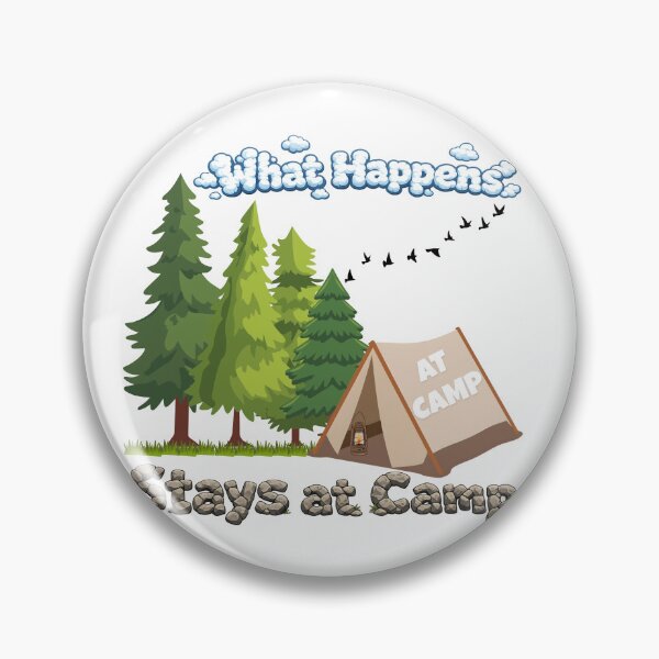Item preview, What Happens at Camp Stays at Camp – Funny Camping Shirt designed and sold by lazulishop.