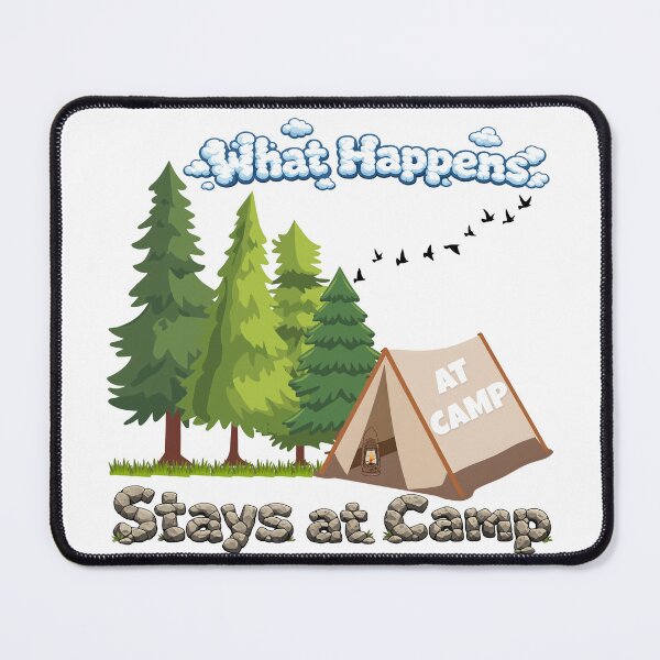 Item preview, What Happens at Camp Stays at Camp – Funny Camping Shirt designed and sold by lazulishop.