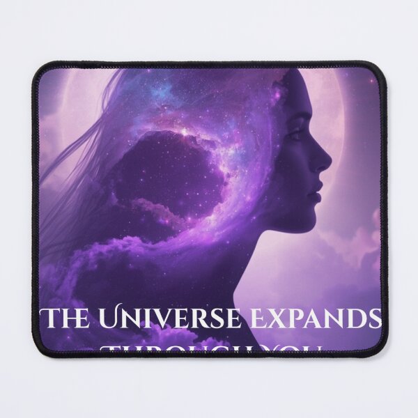 Item preview, The Universe Expands Through You | Cosmic Awakening Affirmation Art designed and sold by MysticPurpleHue.