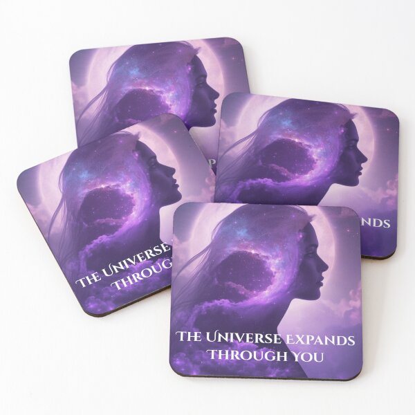 Item preview, The Universe Expands Through You | Cosmic Awakening Affirmation Art designed and sold by MysticPurpleHue.