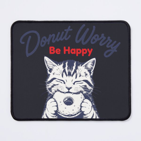 Item preview, Donut Worry Be Happy Cat Cute Kitten  designed and sold by MadeBySidney.