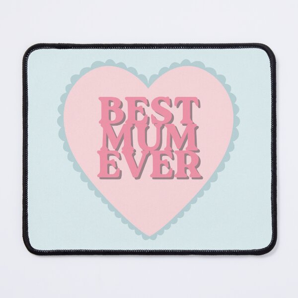 Item preview, BEST MUM EVER Cute Heart Blue designed and sold by HugSomeNettles.