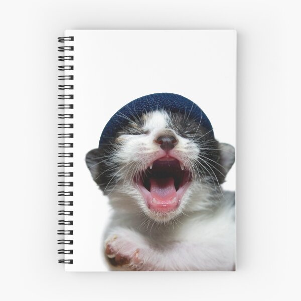Item preview, Sleepy Newborn Kitten Poster - Yawning Cat with Toe Beans Sticker - Tired Monday Mood Pet Print for Coffee Mugs and Sleepwear designed and sold by WildGentlemen.