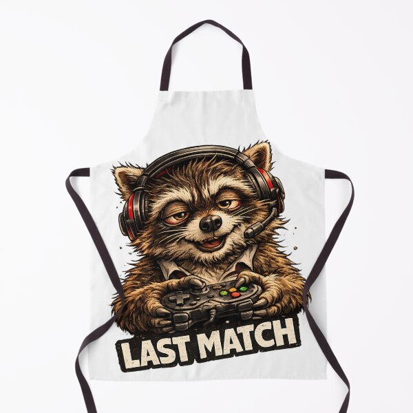 Item preview, Last Match Funny Gamer Raccoon Meme designed and sold by DryHumorPrints.
