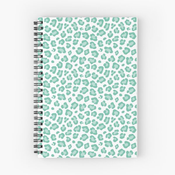 Item preview, White and Pastel Green leopard print designed and sold by pattern-archive.