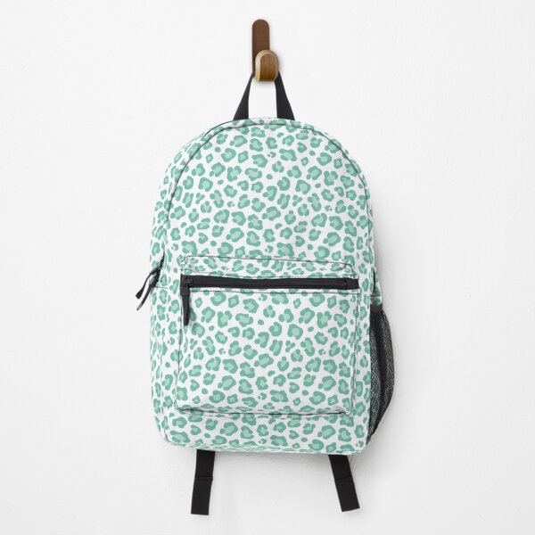 Item preview, White and Pastel Green leopard print designed and sold by pattern-archive.