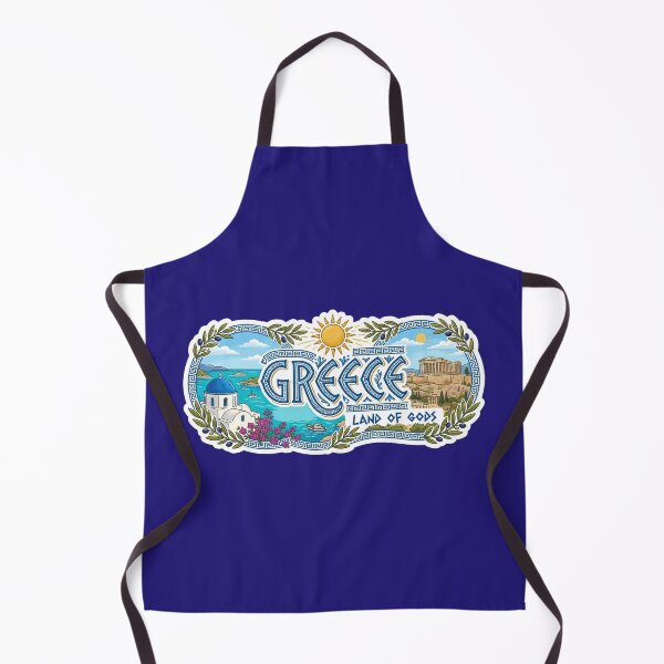 Item preview, Greece Land of Gods - Vintage Mediterranean Travel Sticker Art designed and sold by angelisart.