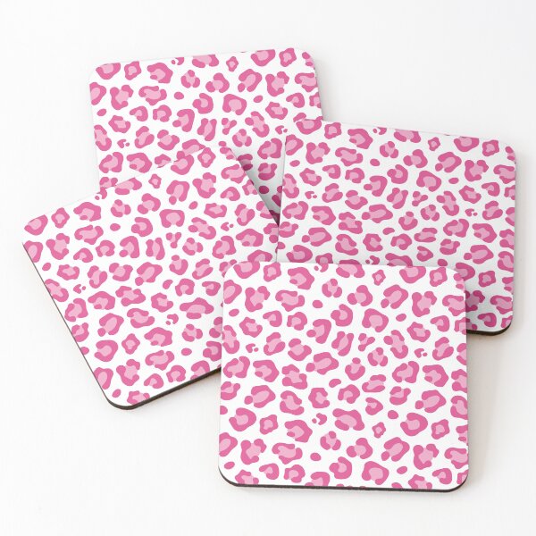 Item preview, White and Hot Pink leopard print designed and sold by pattern-archive.