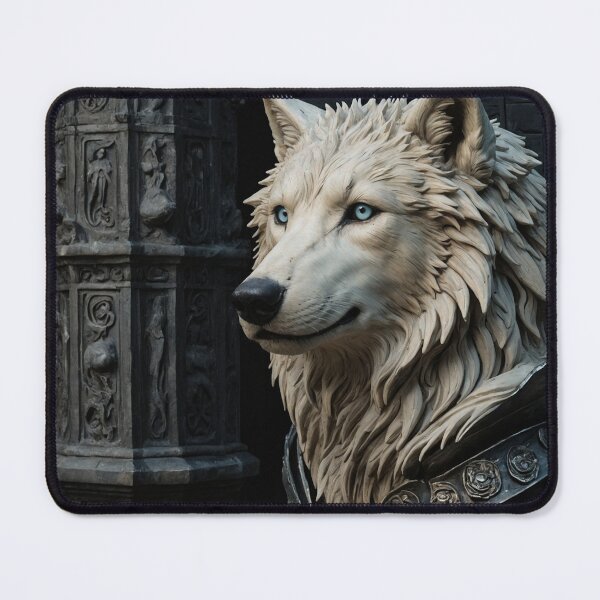 Item preview, Ancient She-Wolf Enthroned in Cathedral Shadow designed and sold by GeoWhimsy Studio.