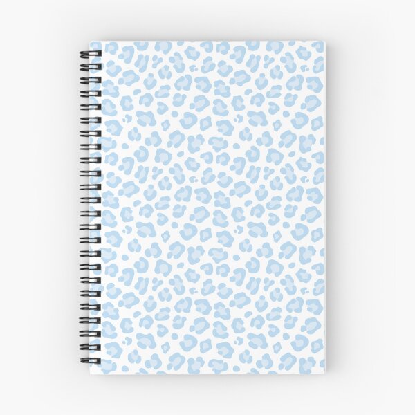 Item preview, White and Ice Blue leopard print designed and sold by pattern-archive.
