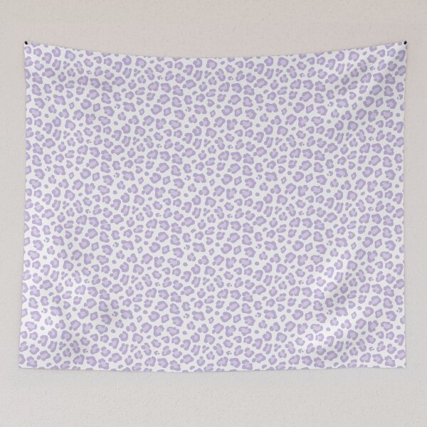 Item preview, White and Lavender leopard print designed and sold by pattern-archive.