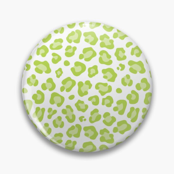 Item preview, White and Lime leopard print designed and sold by pattern-archive.