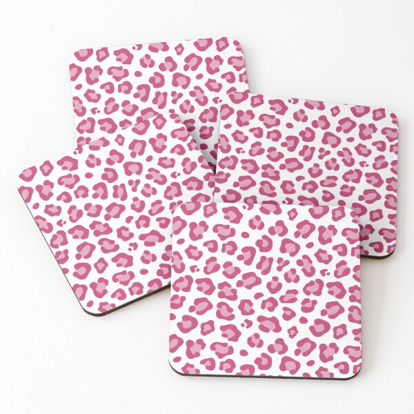 Item preview, White and Magenta leopard print designed and sold by pattern-archive.