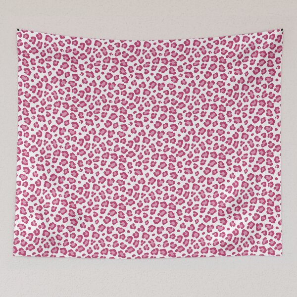 Item preview, White and Magenta leopard print designed and sold by pattern-archive.