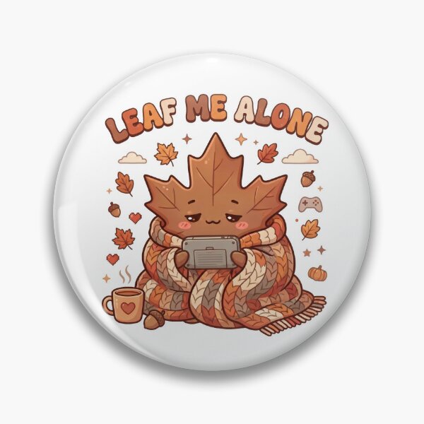 Item preview, Leaf me Alone - Cute Gamer Girl Autumn T-Shirt designed and sold by LoFizzy.